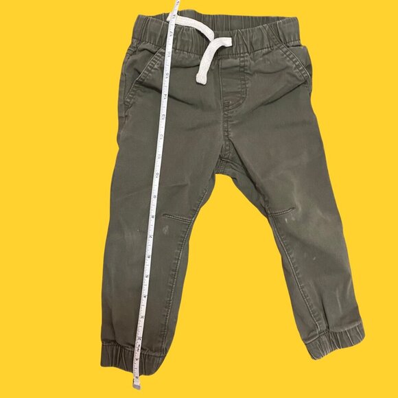 Cat & Jack Olive Green Toddler Jogger Pants | Size 2T | Comfy Elastic Waist - Picture 6 of 8